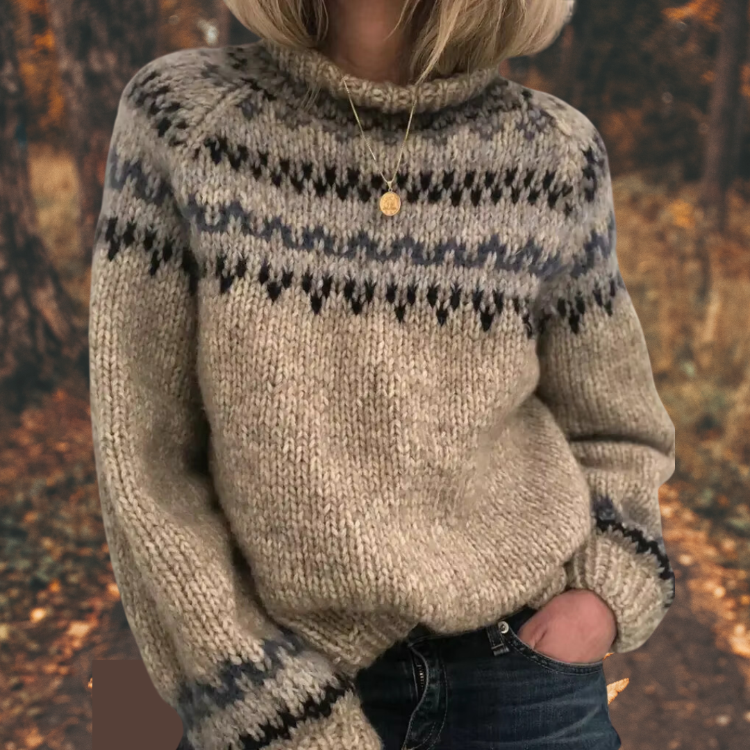 ASTRID™ סוודר נורדי לנשים